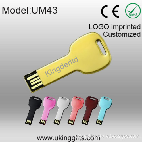 Custom Made Metal Key Shape USB Flash Drive